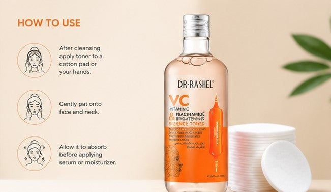 Vitamin C & Niacinamide Brightening Essence Toner – Hydration & Pore Care