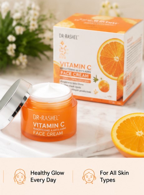 Vitamin C Brightening Face Cream – Deep Hydration & Radiant Glow